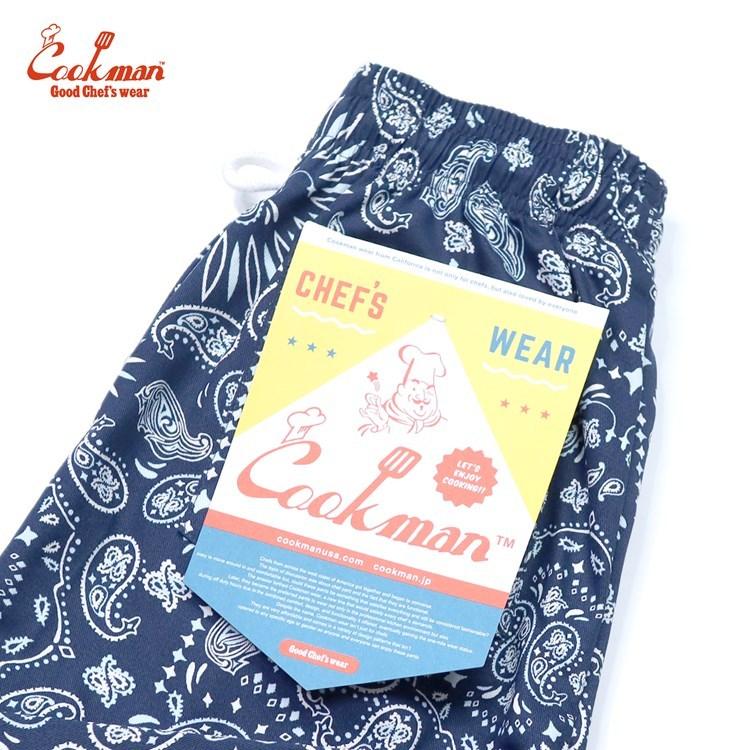 COOKMAN（クックマン） Chef Pants Paisley Navy Kids Size シェフ