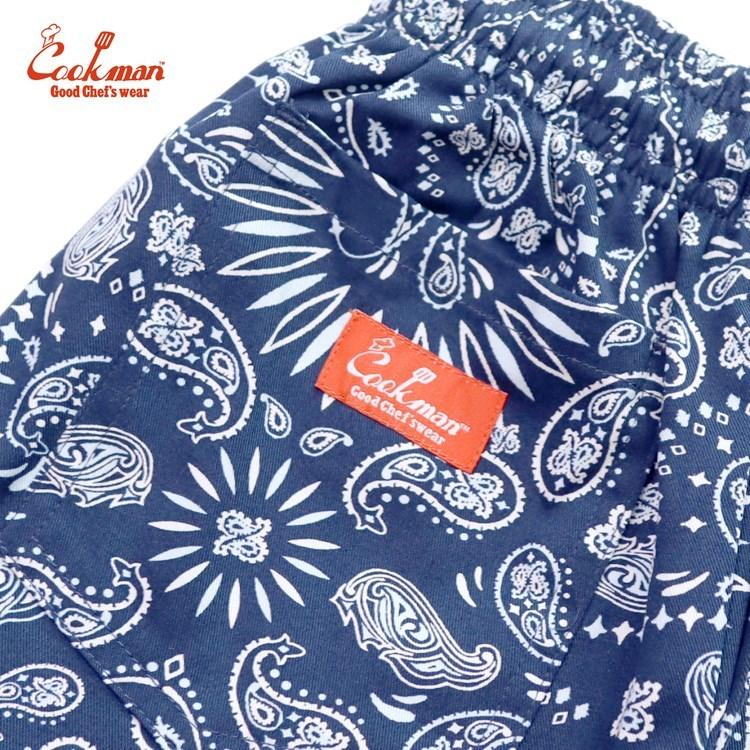 COOKMAN（クックマン） Chef Pants Paisley Navy Kids Size シェフ