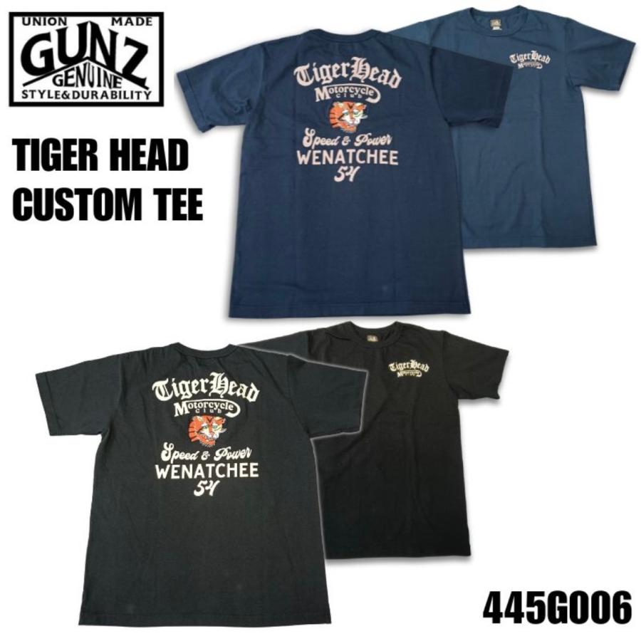 VANSON（バンソン） GUNZ ガンズ TIGER HEAD CUSTOM TEE タイガー