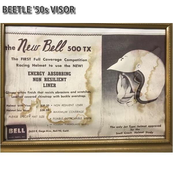 専用　オーシャンビートル オーシャンビートル50`s ヘルメットバイザー/ホワイト BEETLE VISOR