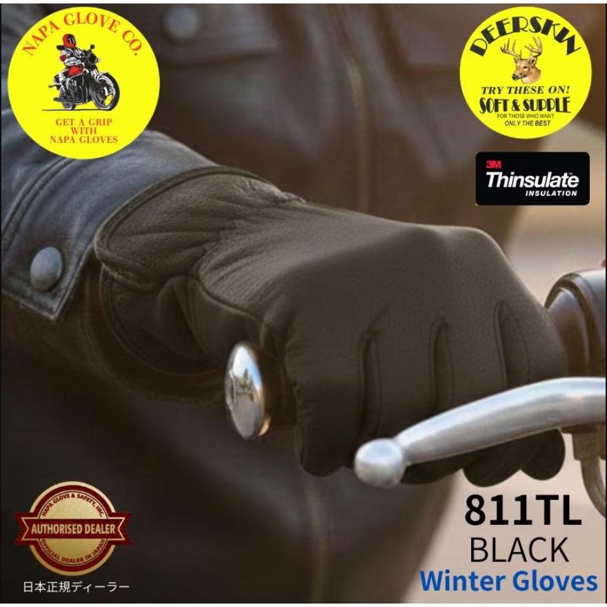 NAPA GLOVE（ナパグローブ） 送料無料 鹿革 ショート シンサレート 冬 