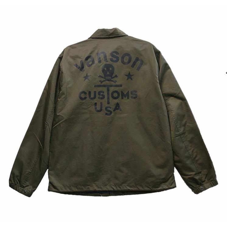 VANSON（バンソン） ナイロンコーチジャケット｜2カラー5サイズ