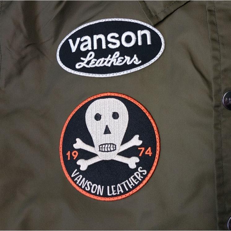 VANSON（バンソン） ナイロンコーチジャケット｜2カラー5サイズ