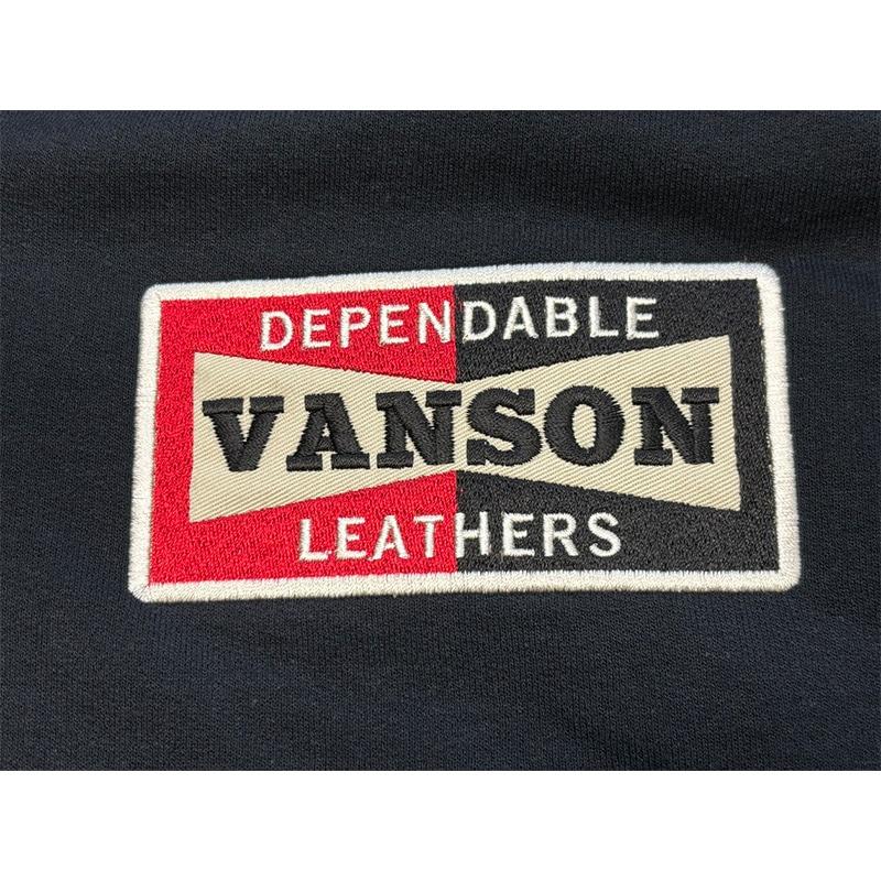 VANSON（バンソン） 裏微起毛ジップアップパーカー カスタムジップ