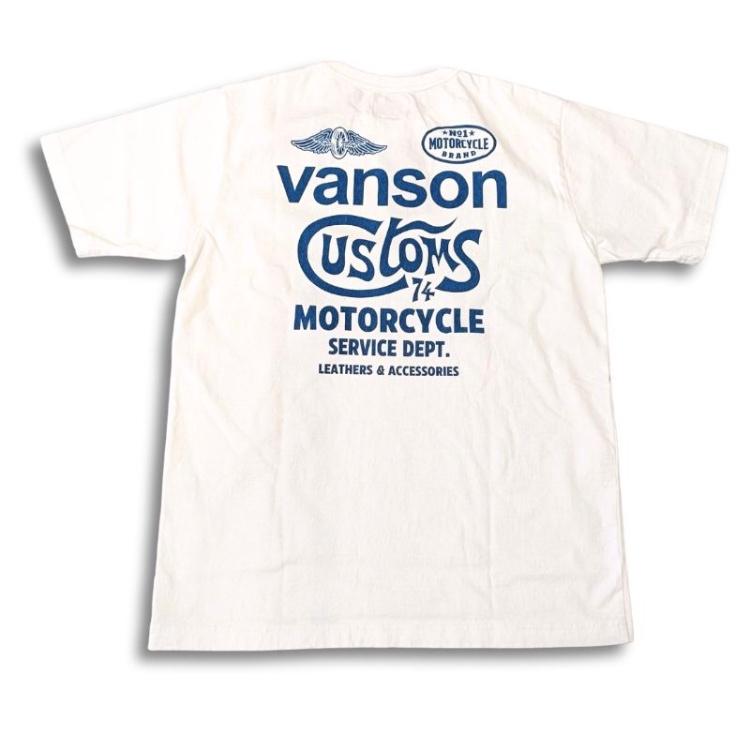VANSON（バンソン） CUSTOMS PT. カスタムペイント 半袖Tシャツ 
