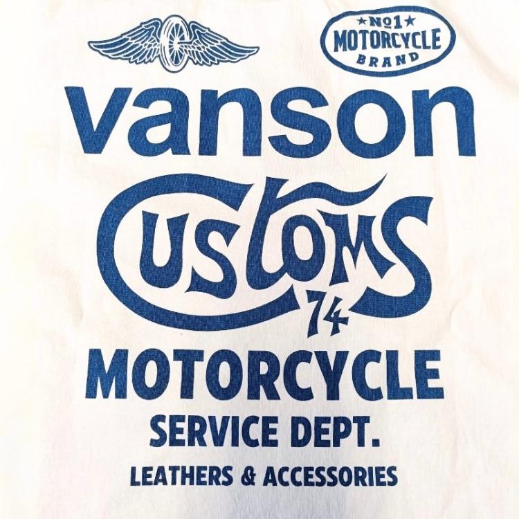 VANSON（バンソン） CUSTOMS PT. カスタムペイント 半袖Tシャツ 