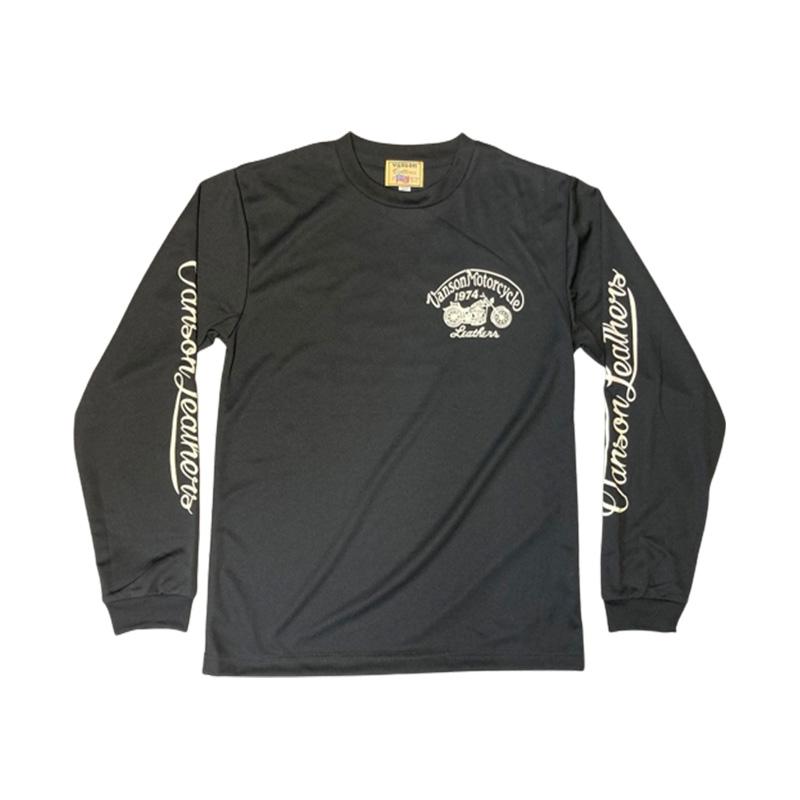 VANSON（バンソン） ドライロングTシャツ「MOTORCYCLE」モーター