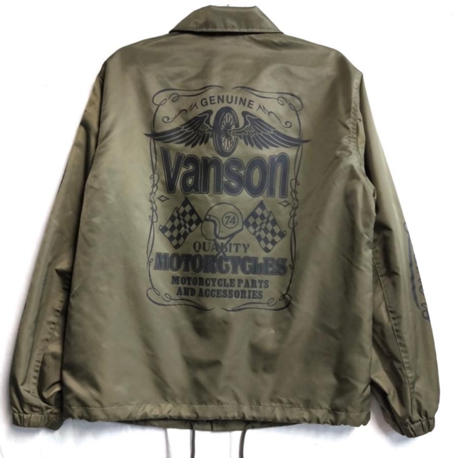 VANSONバンソン コーチジャケット Lサイズ VANSON（バンソン） VANSON WHEEL & WING COACH JACKET コーチ
