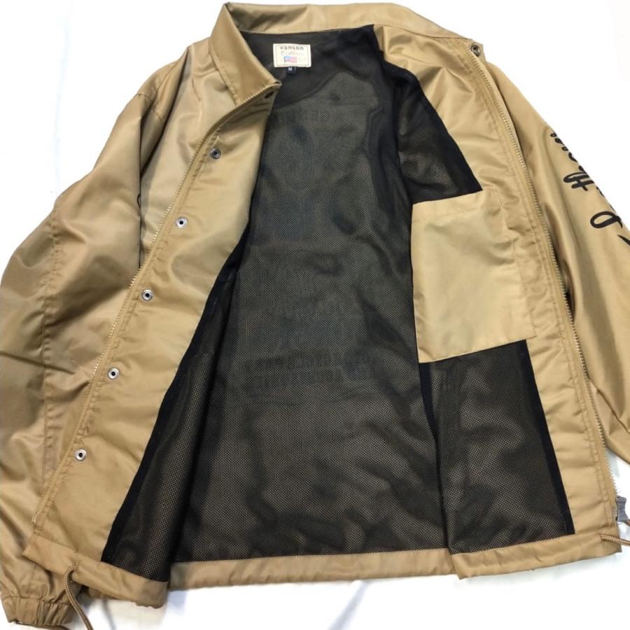 vanson ベージュジャケット Mサイズ VANSON バンソン モトブルーズ別注 COACH JACKET コーチジャケット