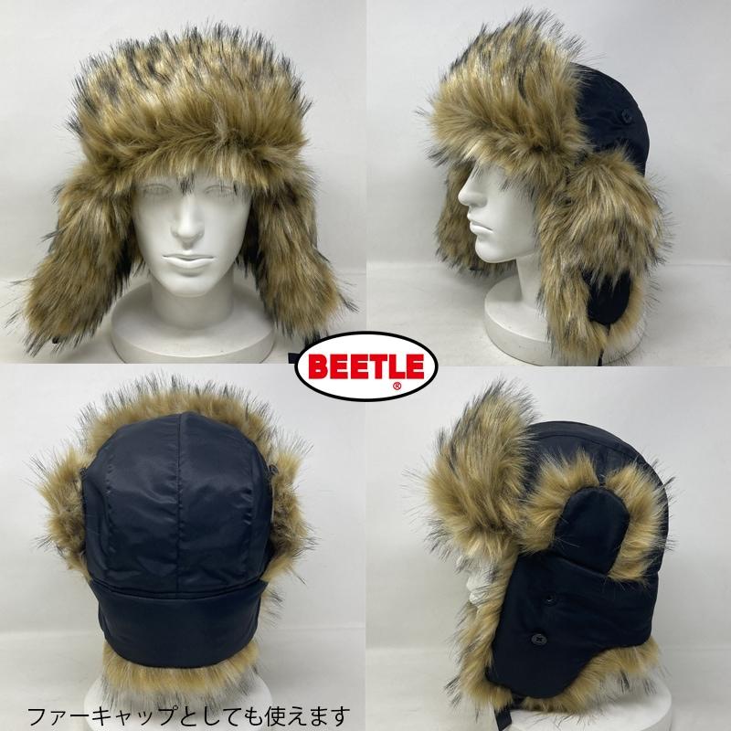 OCEAN BEETLE オーシャンビートル BEETLE Fur Flight Cap OCEAN BEETLE オーシャンビートル BEETLE Fur Flight Cap