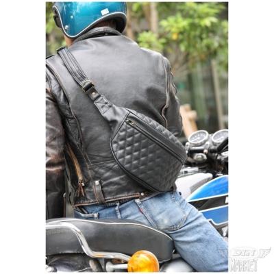 DIN MARKET /  ファニーパック /ボディーバッグダイヤステッチ DINMARKET□DINマーケット ファニーパック FANNY PACK / パイン