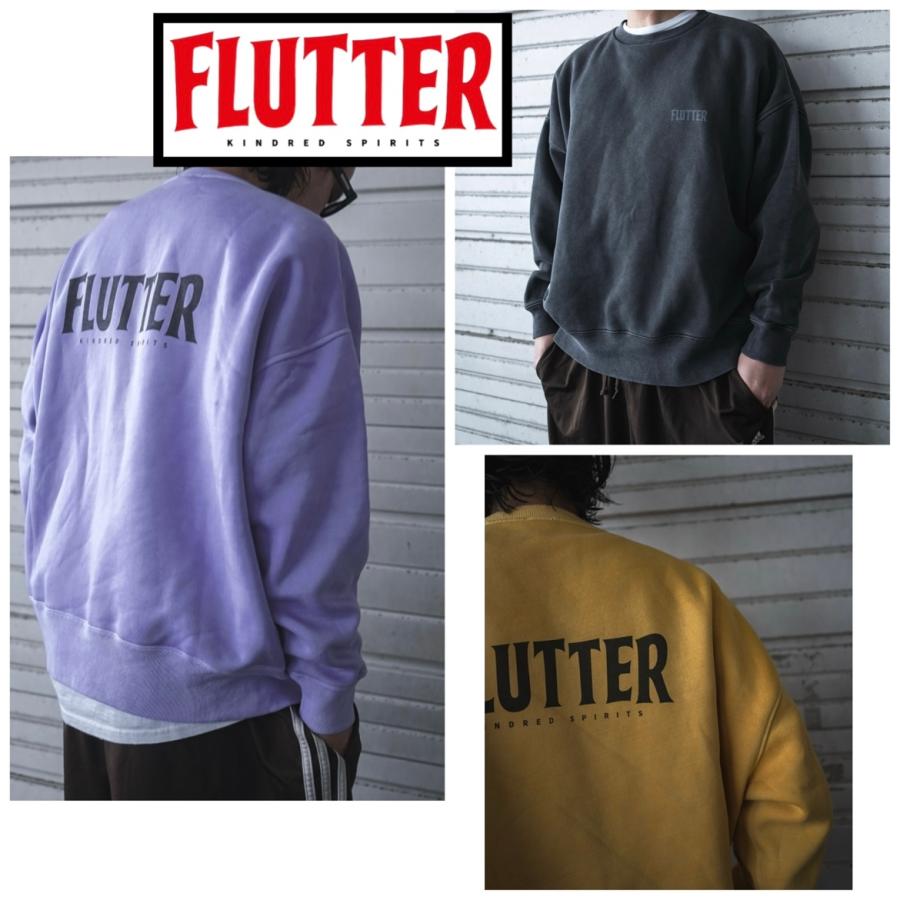 FLUTTER フラッター Pigment Dye B/S OG logo Sweat [FL004-4-LOGO