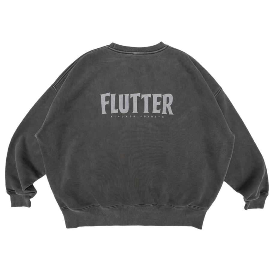 FLUTTER フラッター Pigment Dye B/S OG logo Sweat [FL004-4-LOGO