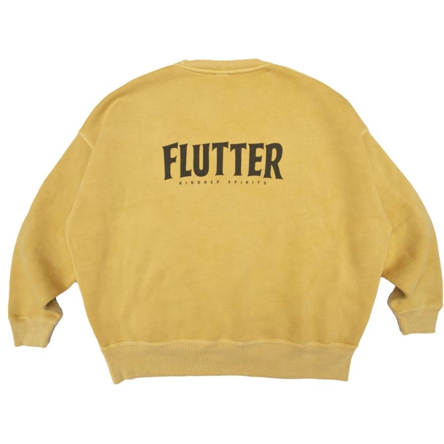 FLUTTER フラッター Pigment Dye B/S OG logo Sweat [FL004-4-LOGO