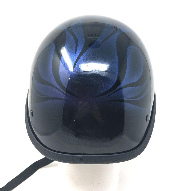 送料無料！装飾用ハーフヘルメット（イーグル） FLAME-CANDY BLUE