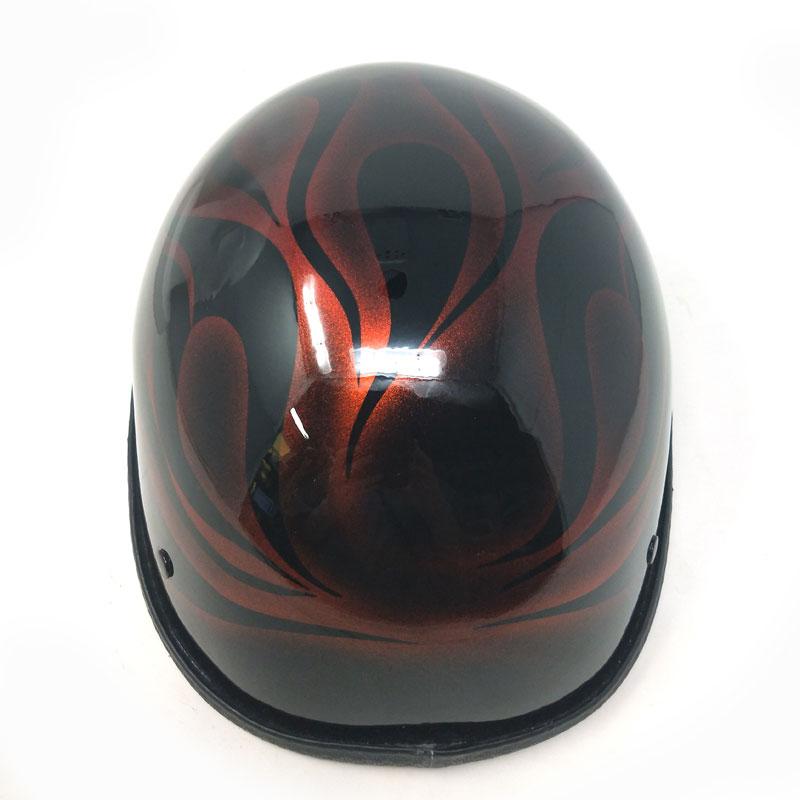 送料無料！装飾用ハーフヘルメット（イーグル） FLAME-CANDY RED