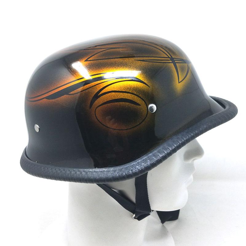 送料無料！装飾用ハーフヘルメット（ジャーマン） PIN STRIPE-CANDY