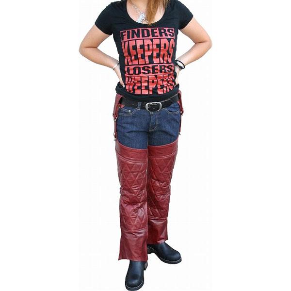 HEAVY レザーハングチャップス ダイヤモンドパッド ガーター HEAVY レザーハングチャップス ダイヤモンドパッド ガーター