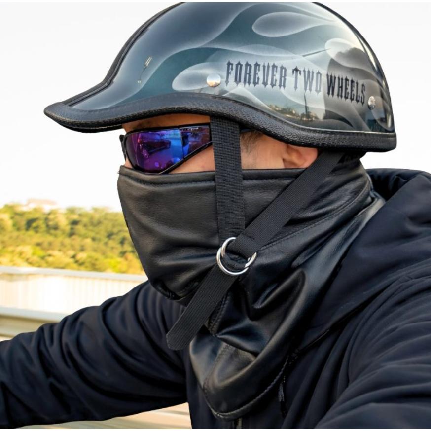 【YOUSED】 定価 46,200-シープスキン LEATHER HEAVY ゆうパケ送料無料 MOTOBLUEZ 3Dレザー シープスキン＆フリース