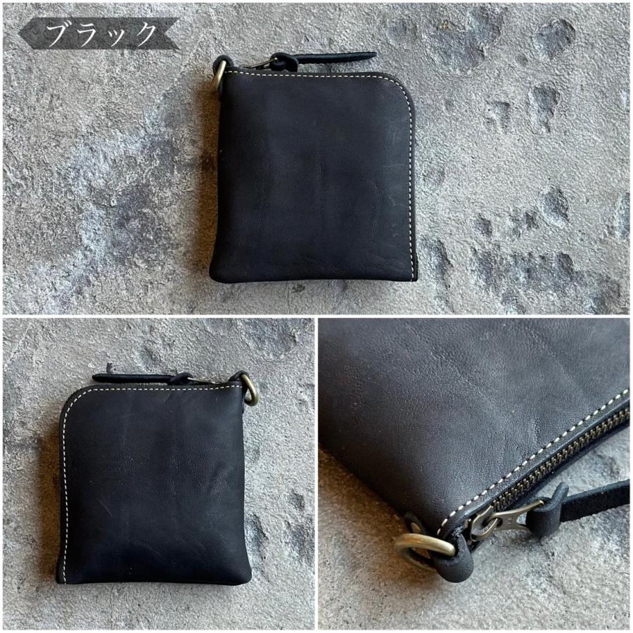 新色 KC's ケーシーズ ミニウォレット Lジップ CRANK クードゥー