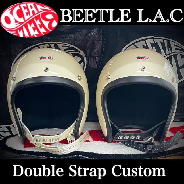 OCEANBEETLE 　LAC希少ホワイト 激シブ　旧車　ビンテージ 人気 オーシャンビートル ヘルメット L.A.C 廃盤 旧型 アイボリー改