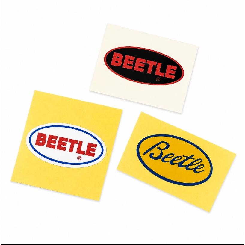 オーシャンビートル OCEAN BEETLE 楕円Logo ステッカー 3枚セット 合計