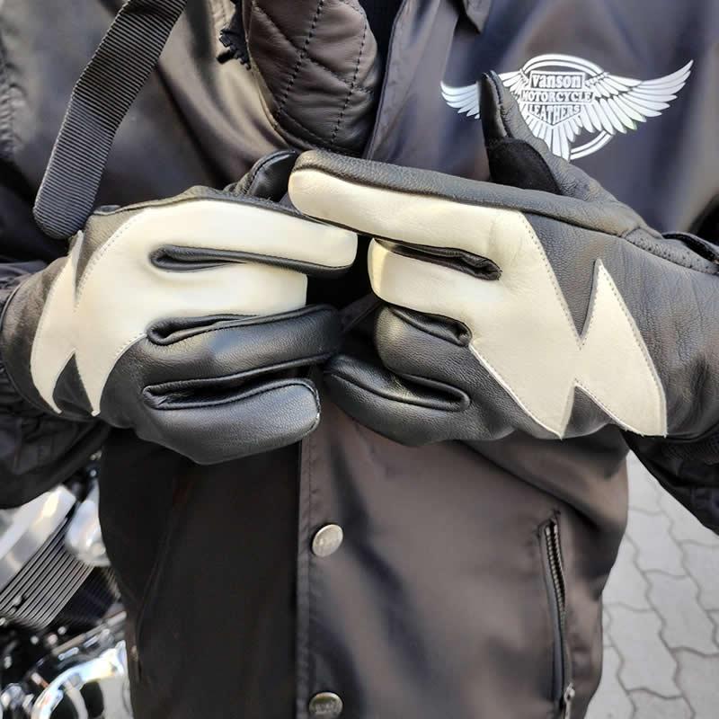 HEAVY 送料無料 MOTOBLUEZ モトブルーズオリジナル 山羊革グローブ
