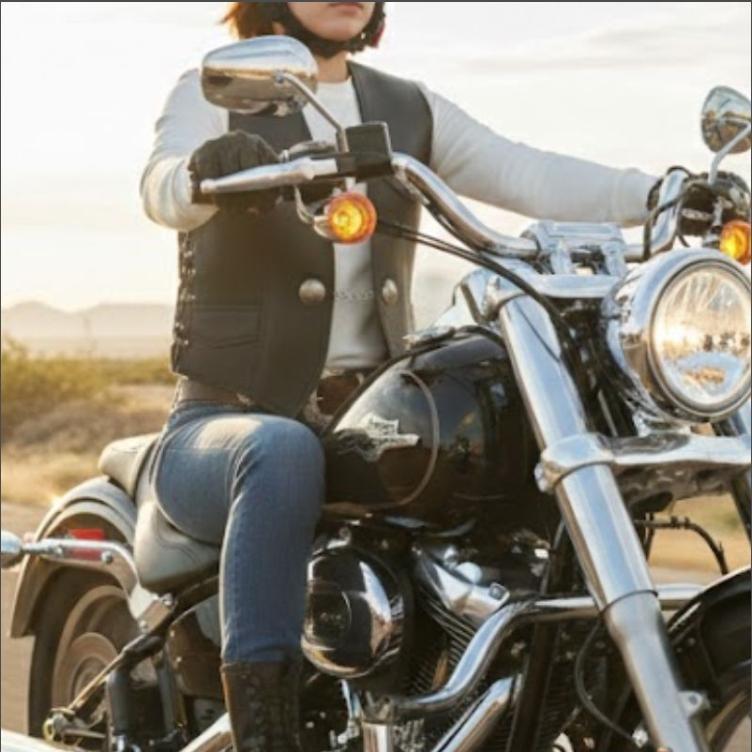 HEAVY MOTOBLUEZ サイドレースレザーベスト 「ブラック」MB-VO01BK