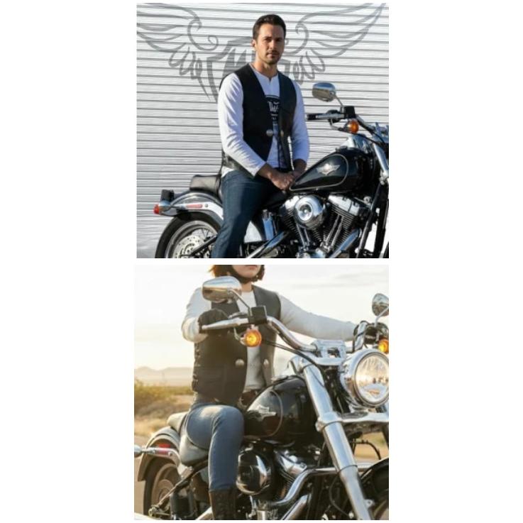 HEAVY MOTOBLUEZ サイドレースレザーベスト 「タン」MB-VO01TAN
