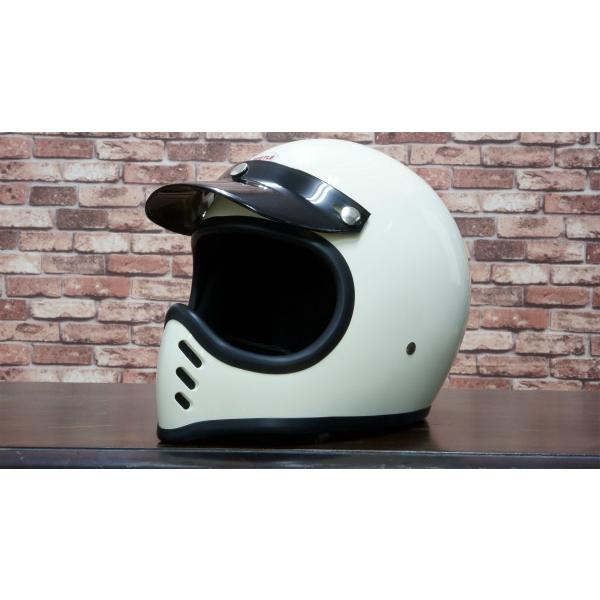 オーシャンビートル　BEETLE MTX MOTO STYLE HELMET 　アイボリー OCEANBEETLE ヘルメット｜motobluez-store｜05