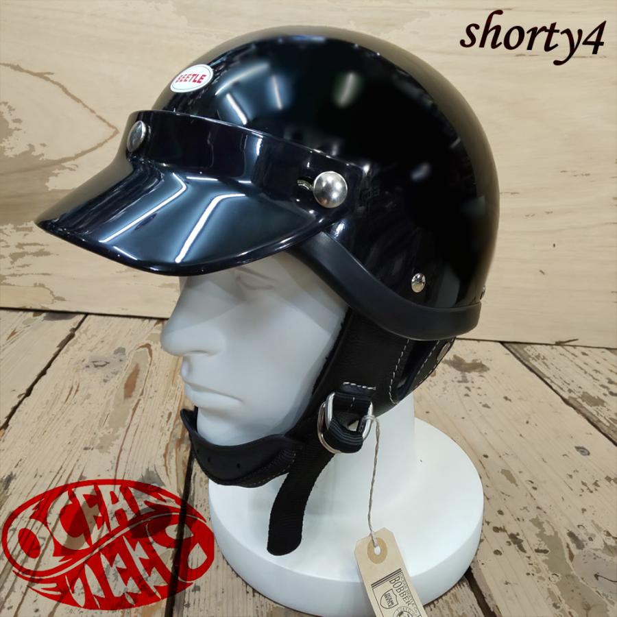 ヘルメット ビートル ショーティ4 ブラック OCEAN BEETLE オーシャンビートル SHORTY4 HALF HELMET　ocb-sh4 :  ocb-sh4 : モトブルーズ宝塚 - 通販 - Yahoo!ショッピング