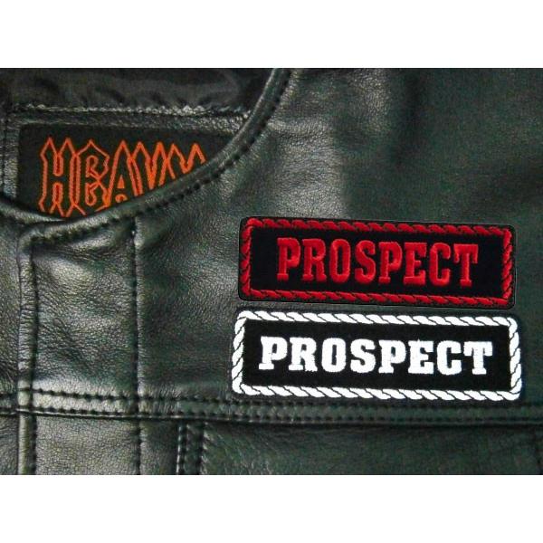 HotLeathers】MC役職パッチ 《PROSPECT/見習い》刺繍パッチ 4インチ