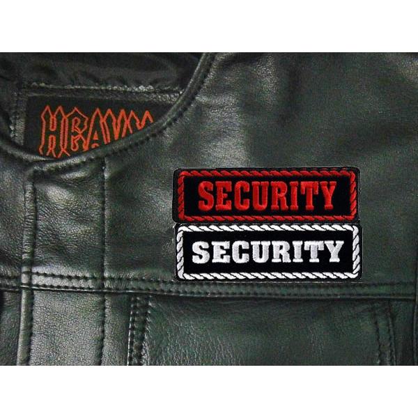 Hot Leathers】 MC役職パッチ 《SECURITY/警備》 刺繍パッチ 4