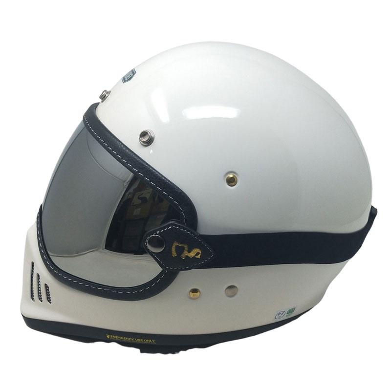 か*ん様 HEAT COBRA ホワイト フルフェイスヘルメット スモークシール ZERO VISOR SHIELD ゼロバイザーシールド バブルレンズ｜スモーク