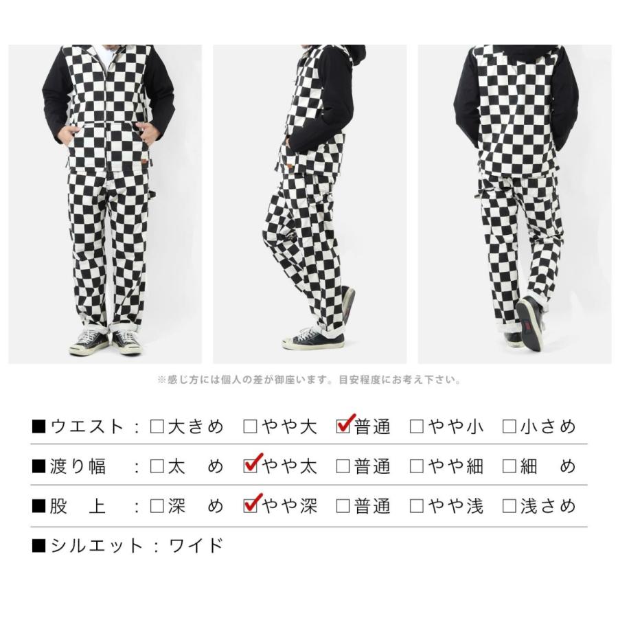 児島ジーンズ ブロックチェック ペインターパンツ チェッカー ワーク 
