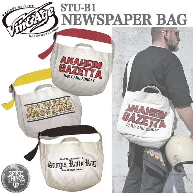 Vin ＆ Age 】ヴィンアンドエイジ STU-B1 NEWSPAPER BAG ニュース