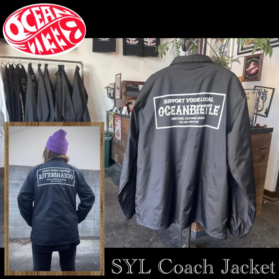 OCEAN BEETLE オーシャンビートル SYL Coach Jacket SUPPORT OCEAN BEETLE オーシャンビートル SYL Coach Jacket SUPPORT