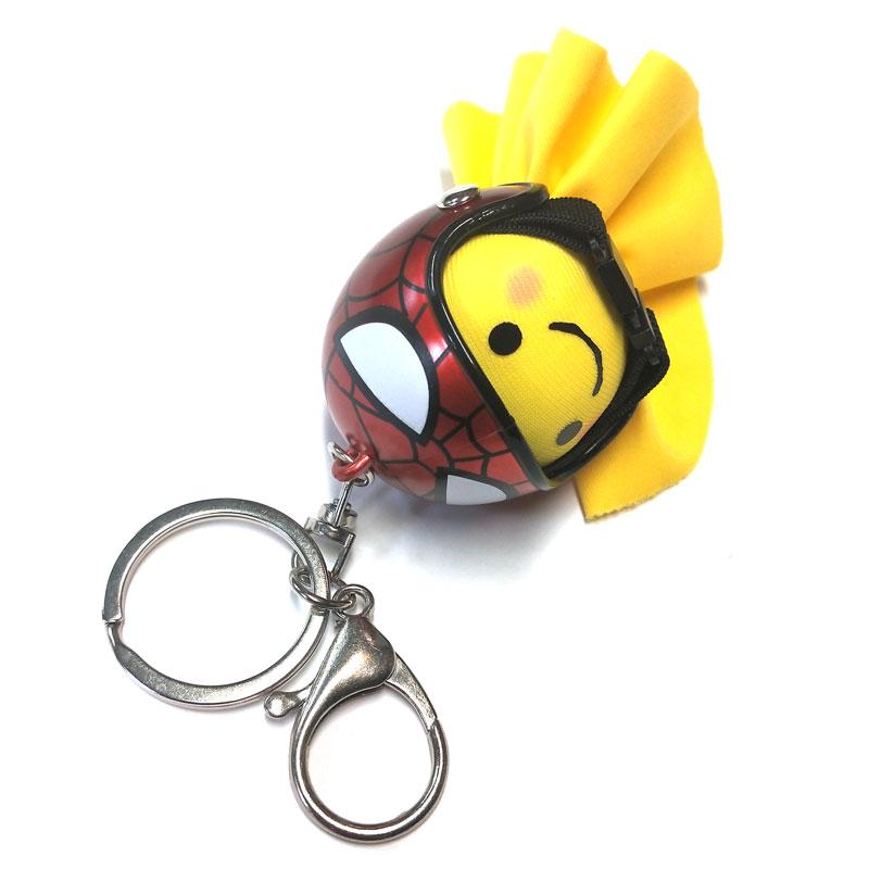 てるぼう＆ヘルメットキーホルダーセット『スパイダー』 雨 梅雨