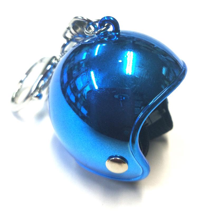 てるてる坊主 てるぼう＆ヘルメットキーホルダーセット『メタリック ブルー