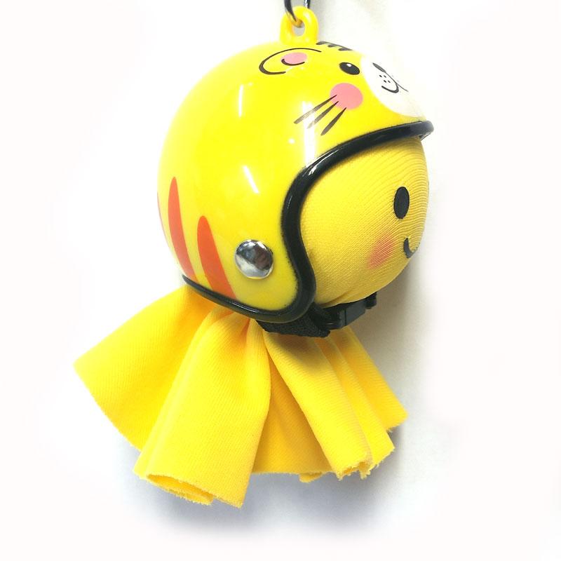 てるぼう＆ヘルメットキーホルダーセット『トラ』 雨 梅雨 てるてる