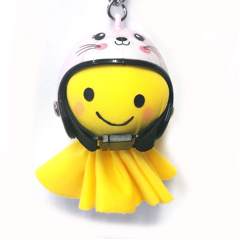 てるぼう＆ヘルメットキーホルダーセット『ウサギ』 雨 梅雨 てるてる