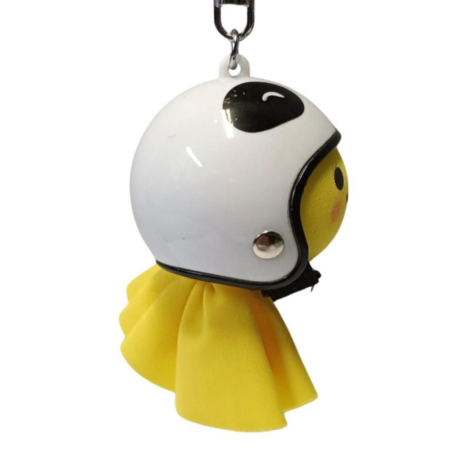 てるぼう＆ヘルメットキーホルダーセット 『パンダA』 雨 梅雨