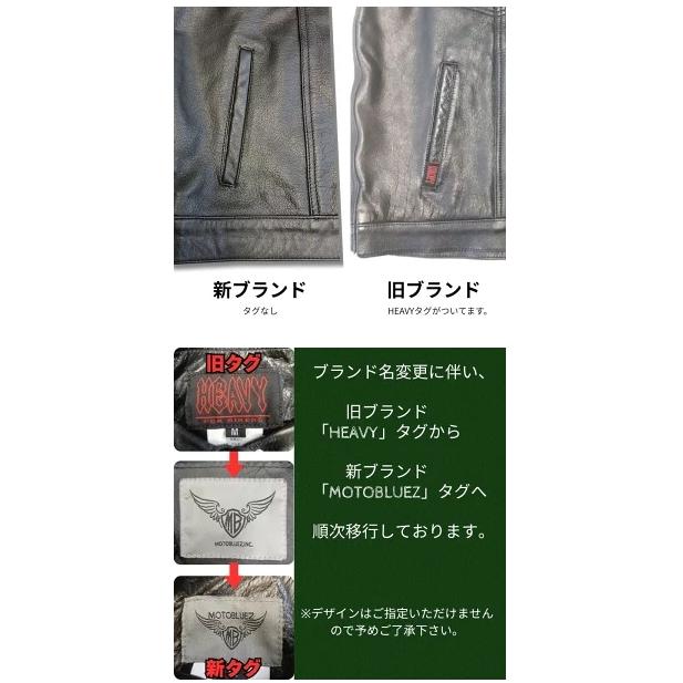 HEAVY 《ギャングスタベスト》ジップ＆スナップ モトブルーズ VEST 襟