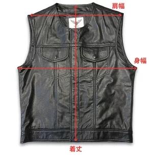 HEAVY 《ギャングスタベスト》ジップ＆スナップ モトブルーズ VEST 襟