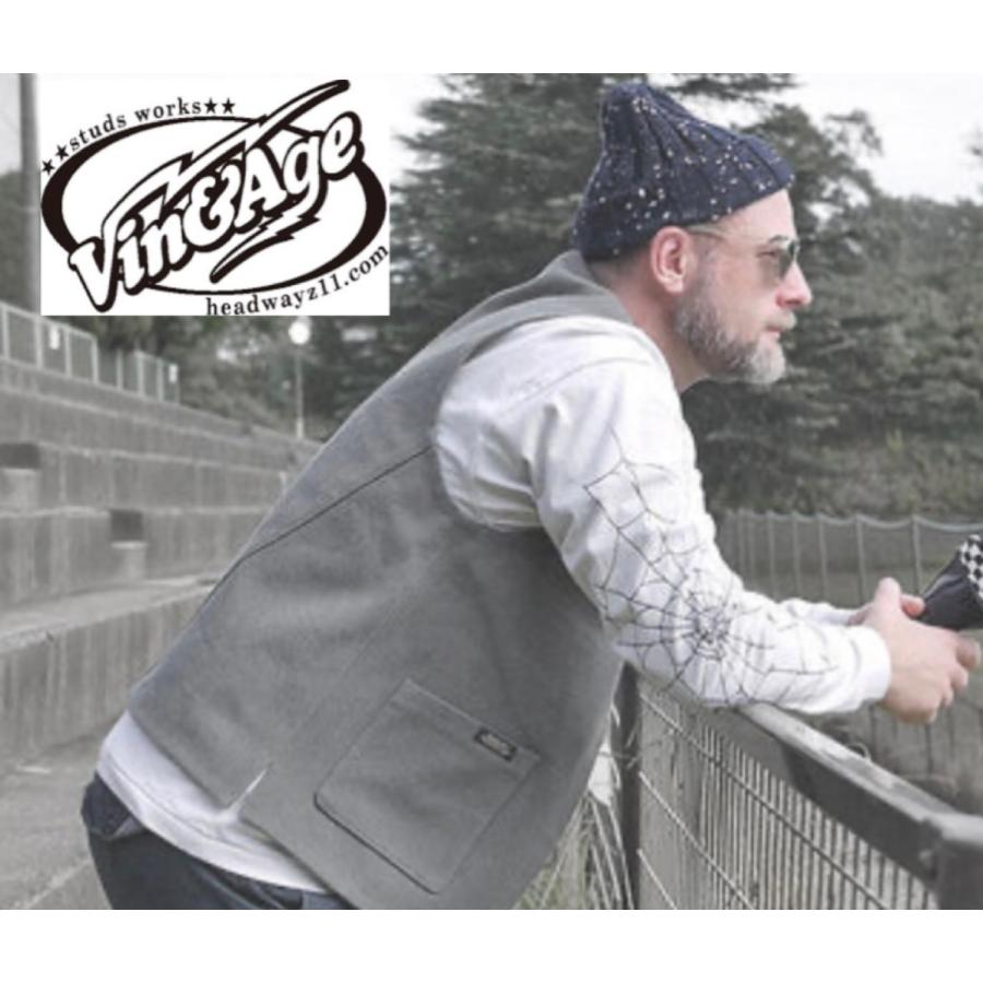 Vin＆Age ヴィンアンドエイジ TYPE VT14 SPIDER-WEB LONG SLEEVE-T