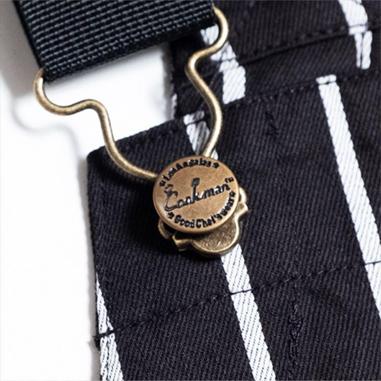 COOKMAN（クックマン） Fisherman's Bib Overall Stripe Black（ユニ