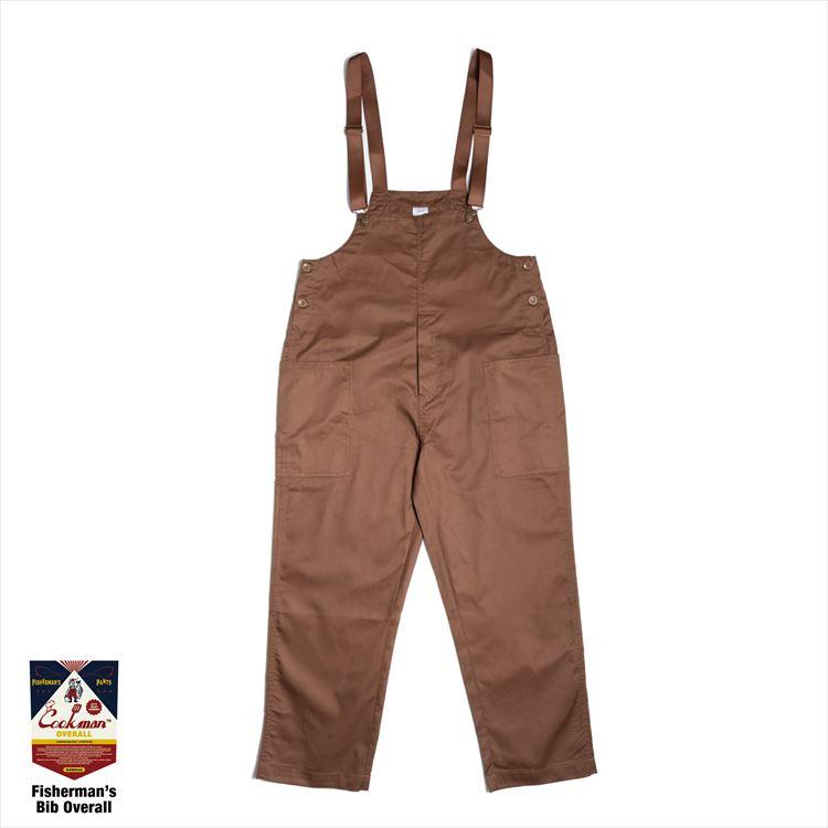 ★新品タグ付★ COOKMAN フィッシャーマンズ ビブオーバーオール 茶色 M COOKMAN COOKMAN/クックマン Fisherman's Bib Overall Chocolate
