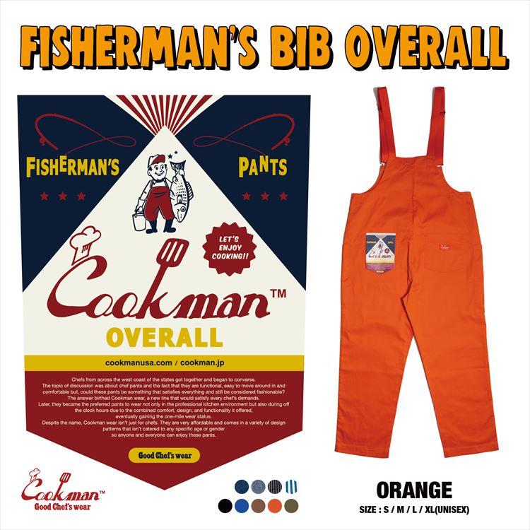 COOKMAN（クックマン） Fisherman's Bib Overall Black （ユニセックス