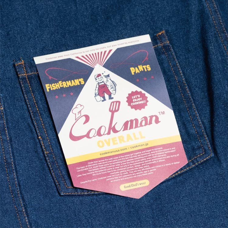 COOKMAN（クックマン） Fisherman's Bib Overall Denim Navy （ユニ