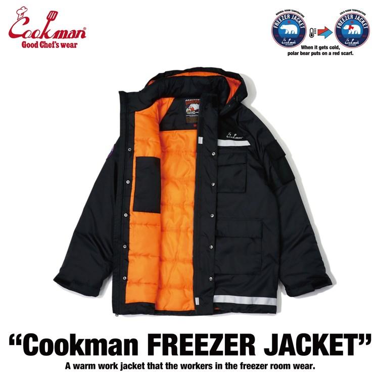COOKMAN クックマン FREEZER JACKET BLACK COOKMAN（クックマン） Freezer Jacket Black フリーザージャケット